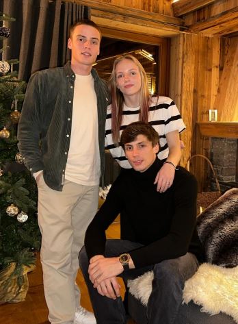 Robin Le Normand with his siblings Theo and Nora